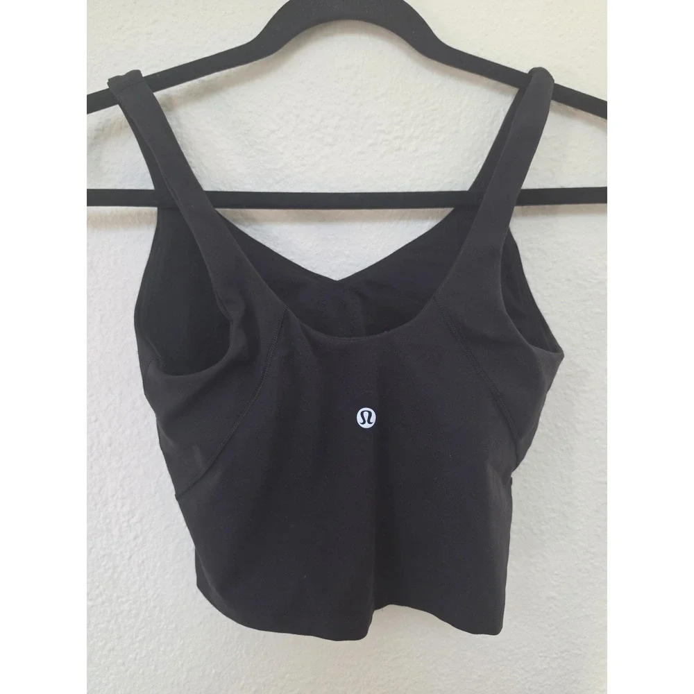 Lululemon Womens Black Sleeveless Tank Top Scoop Neck Activewear Athleisure